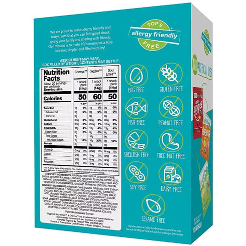 11 OZ YUMEARTH Organic Chewy Candies Variety Box