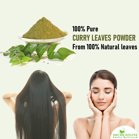 (3.5 oz) Shudh Online Curry Leaves Powder Fresh Natural Grown Indian Dried Curry Leaf Powder | Hojas de Curry Frescas