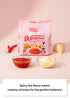5 Packs (4.76 oz Korean Food Bulramen Stir-Fried Ramen Mild Spicy Carbonara, Artificial Spicy Chicken Flavor, Each)