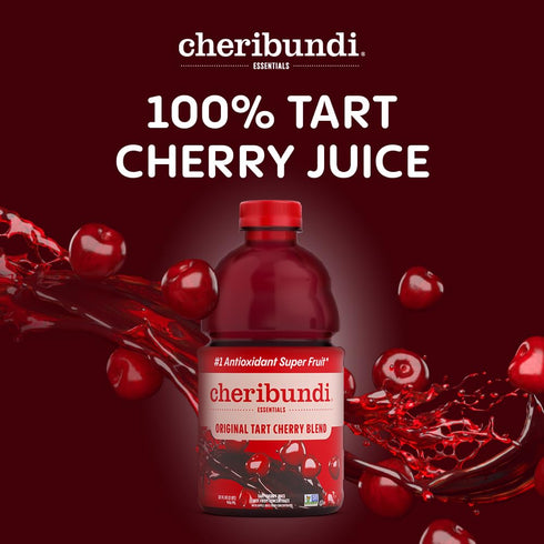 32 floz (6 Pack) Cheribundi Tart Cherry Juice Original | Tart Cherry Juice Sweetened with Apple Juice | Athletes