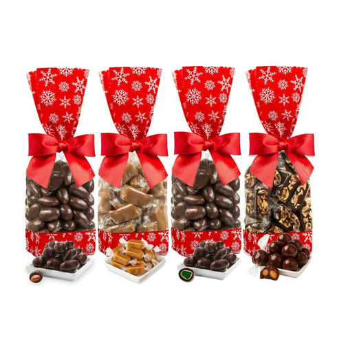 Holiday Chocolate Gift Set 4 Pack - Dairy Free, Vegan Chocolate Covered