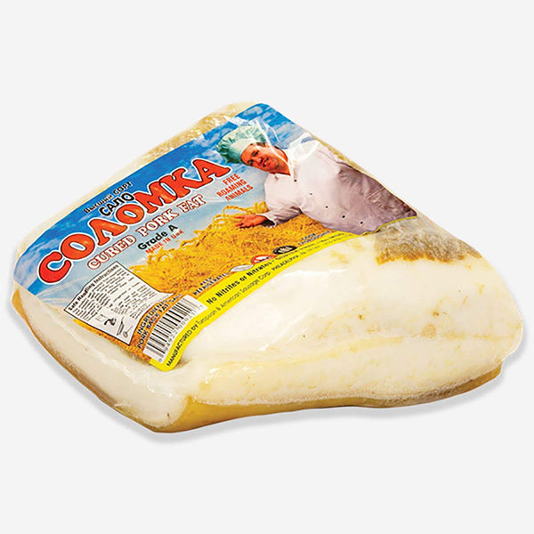 TEAMORE Salo Solomka - Cured Pork Fat Strips, All Natural, No Preservatives, Approx.