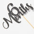 6 Months Black Glitter Cake Topper, Baby 1/2 Birthday Decorations, Baby Shower Party Cake Topper.