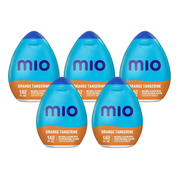 Mio Vitamins Liquid Water Enhancer, Orange Tangerine, 1.62 OZ, 5-Pack