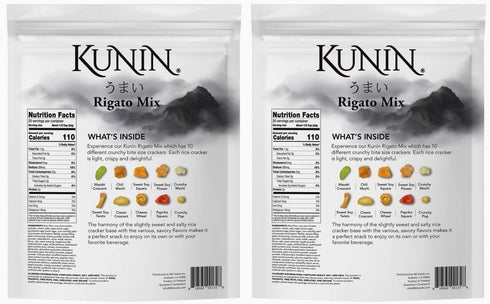 Generic 20 oz (Pack 2) Kunin Rigato mix, Premium Asian Cracker Made with Thai Jasmine Rice
