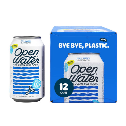 Open Water Still 12oz cans (1 case, 12 cans) - Sustainable Aluminum