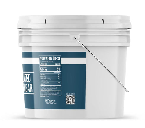 1 Earthborn Elements Granulated White Sugar Gallon Bucket, Baking and Kitchen Staple, Non GMO