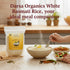 (2lb) Darsa Organics White Basmati Rice - USDA Organic Long Grain White Rice from India - Premium Aromatic & Fluffy