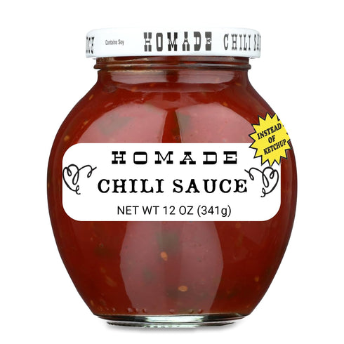Homade Chili Sauce 12 oz Bottle Sweet & Tangy Tomato-Based Condiment for