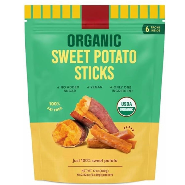Adventure Home SnackYard Organic Sweet Potato Sticks, Made from 100% Sweet Potato, Lightly Salted