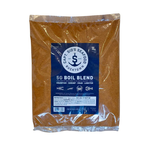 Captain Sid's Seafood Boil Blend Captain Sids 5G Boil Blend (Boils 20-30lbs of Seafood & Sides) 2.87lbs