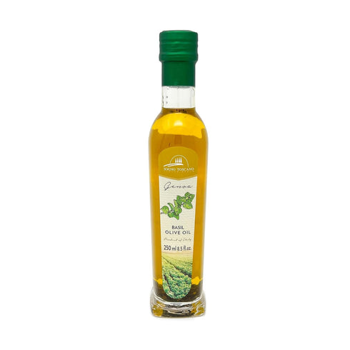 Sogno Toscano Italian Basil Infused Extra Virgin Olive Oil - 250 ml/8.5 oz (1)