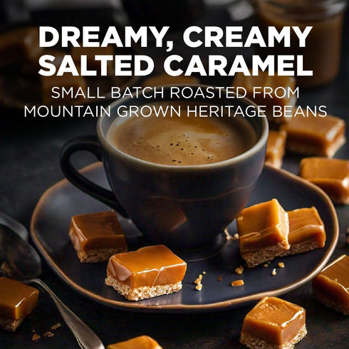 100 100% Maud's Salted Caramel Flavored Coffee Pods, ct, Medium Roast Flavored Coffee in Single Serve Pods Arabica