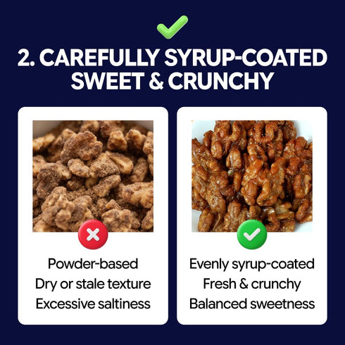 30g 5 Packs 5Pack) Glazed Walnuts x Healthy Protein Nut Snack Candied Walnut Caramelized Snack (Glazed Walnut