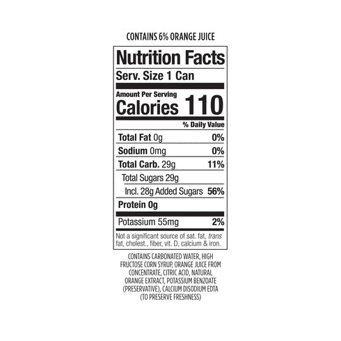 POLAR 24pk 7.5oz Dry Sparkling Soda Orange Flavor | Premium Cocktail Mixer Inspired by History | Cans