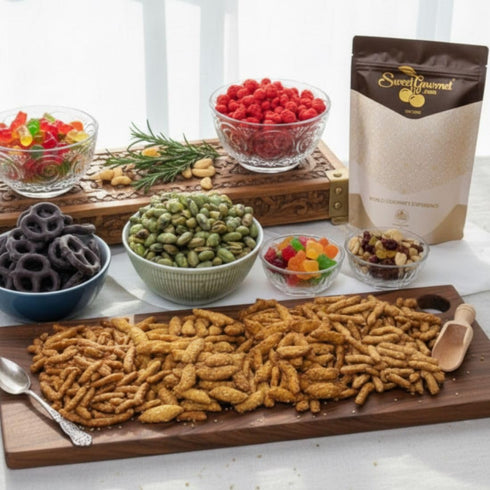 1 SweetGourmet Oat Bran Sesame Sticks, Healthy Snack, Salted, No Preservatives, No Artificial Flavors, Pound Zip-Lock