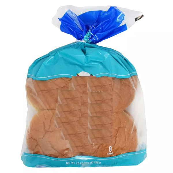 SEDLAV Sweet Aloha Style Hamburger Buns, Soft Bakery Bread Rolls, 8 Count, Lightly
