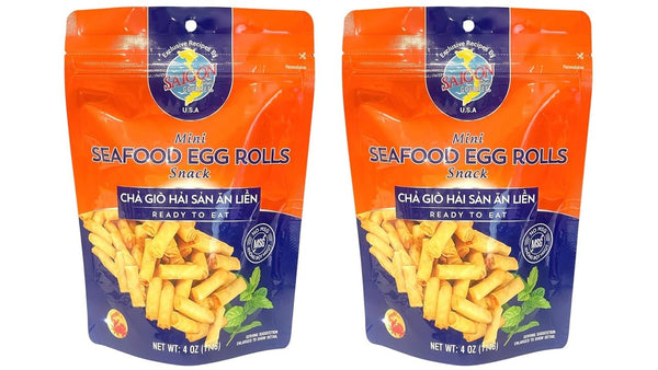 Generic 2 Packs - Mini Seafood Egg Rolls Ready to Eat - Cha