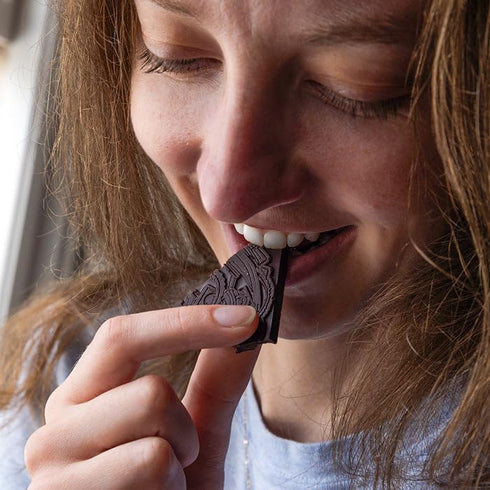 5 70% 100% Organic Mushroom Blend Dark Chocolate Bar | Functional Mushroom Supplement | Fruiting Body Extracts | Lion's