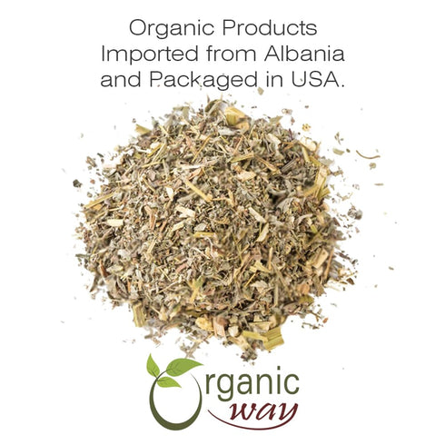 Organic Way Wormwood Herb Cut & Sifted (Artemisia absinthium) - Herbal Tea | European Wild-Harvest | Kosher & USDA Certified | Vegan, Non-GMO & Gluten Free | 100% Raw from Albania (1/4LBS / 4Oz.)