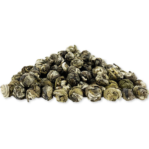 7.8oz (221g) TIAN HU SHAN Jasmine Tea Jasmine Dragon Pearls Green Tea Loose Leaf Tin