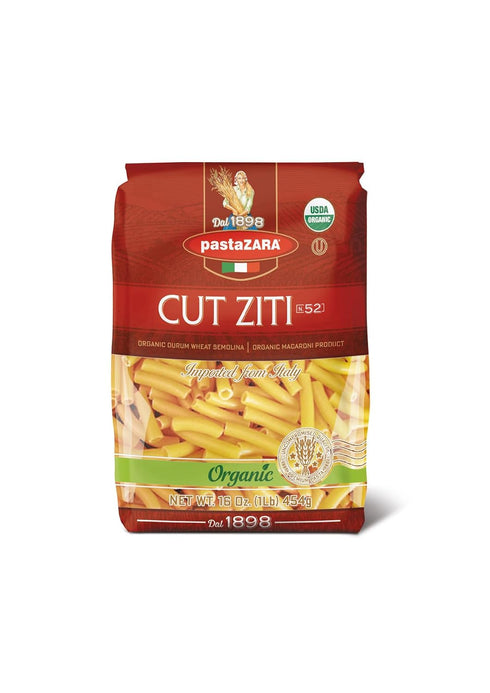 PASTA ZARA - Cut Ziti - Organic - 100% Italian Pasta, Made