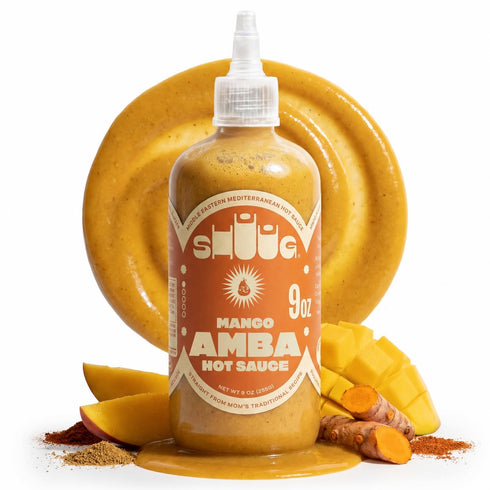 SHUUG Amba Sauce Organic (9oz) | Mango Curried Hot Sauce |Amba Mild