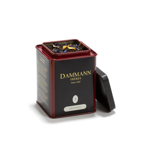 Dammann Freres Loose Leaf, Jardin Bleu, Premium Gourmet French Black Tea, Blend