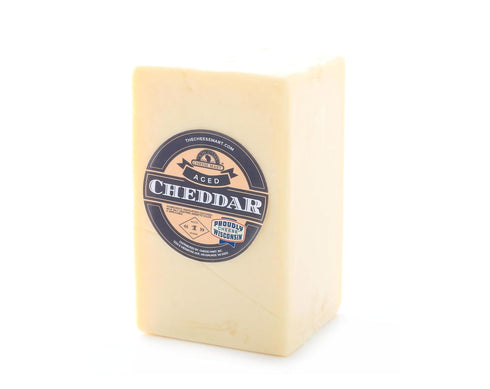 Wisconsin Cheese Mart 1-Year Aged Sharp White Cheddar Cheese | 2.5 lb