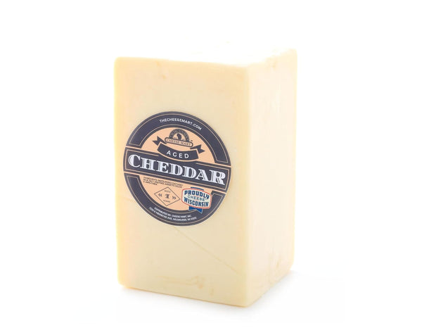 Wisconsin Cheese Mart 1-Year Aged Sharp White Cheddar Cheese | 2.5 lb