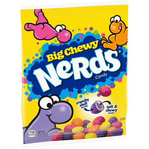 6 Pack 8 Nerds Big Chewy Candy, Ounce