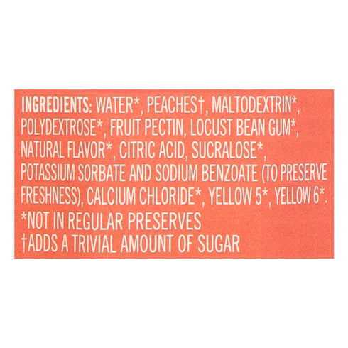 Polaner 13 Sugar Free with Fiber, Peach Jam, Ounce