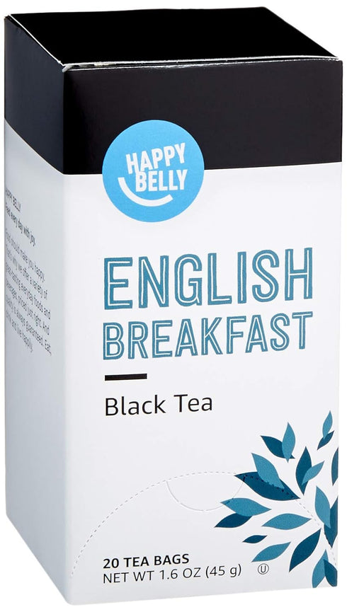 Amazon Brand - Happy Belly English Breakfast Tea Bags, 20 Count (Pack