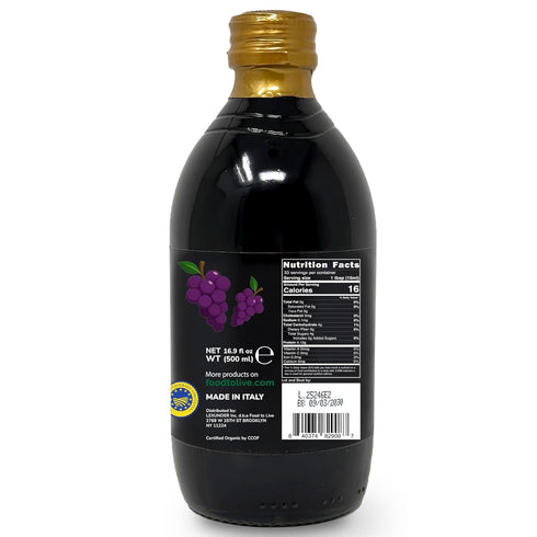 500 ml (Pack 1) Food To Live Organic Balsamic Vinegar of Modena, Italian, Unfiltered, Unpasteurized, Aceto Balsamico di