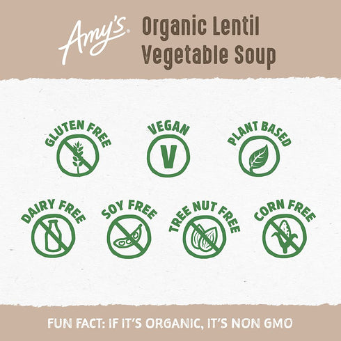 14.5 OZ Amy's Organic Lentil Vegetable Soup