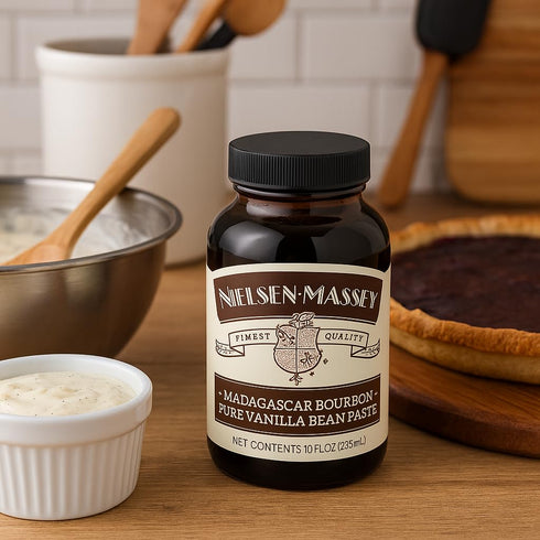 10 oz Nielsen-Massey Pure Vanilla Bean Paste, | All-Natural, Certified Kosher Premium Baking & Cooking Vanilla