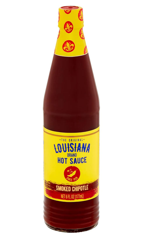 Louisiana Brand Smoked Chipotle Hot Sauce, 6 FL OZ Glass Bottle (Pack of 1)