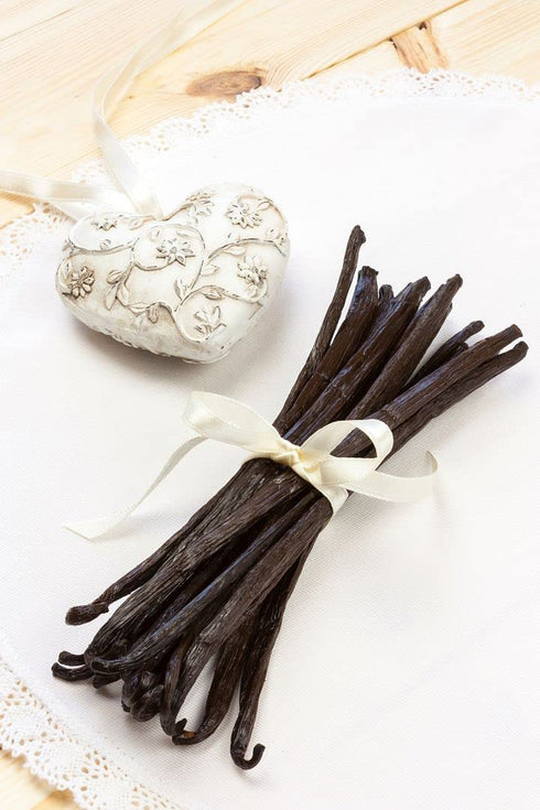 (10 Pack) Ecuadorian Vanilla Beans Whole Grade A Vanilla Pods for Homemade Vanilla Extract, Baking, Ice Cream