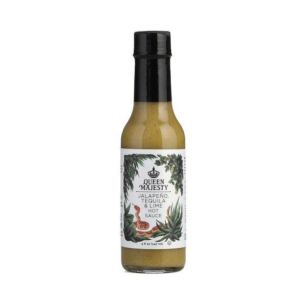 Queen Majesty Jalapeo, Tequila & Lime Hot Sauce, 5 oz - All