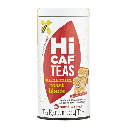 The Republic of Tea HiCAF Cinnamon Toast Black Tea, 50 Tea Bags,