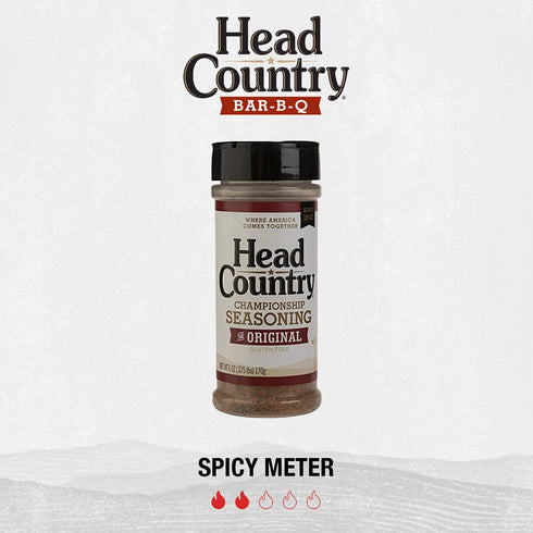 Head Country Bar-B-Q Championship Seasoning, Original | Gluten Free, MSG Free | 26 Ounce, Pack of 1 | Bold & Herbal Dry