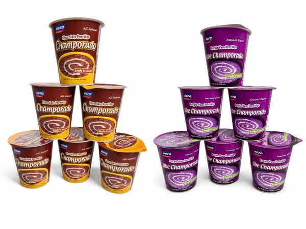 Generic Nora Kitchen Champorado 6 Purple Yam / 6 Chocolate (12 Cups)