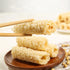 SPFLAUFR 4.23oz, 120g (10 Bean curd roll Piel de tofu seca,Rollos de piel de tofu crujiente, Tofu skin, Bean skin Roll
