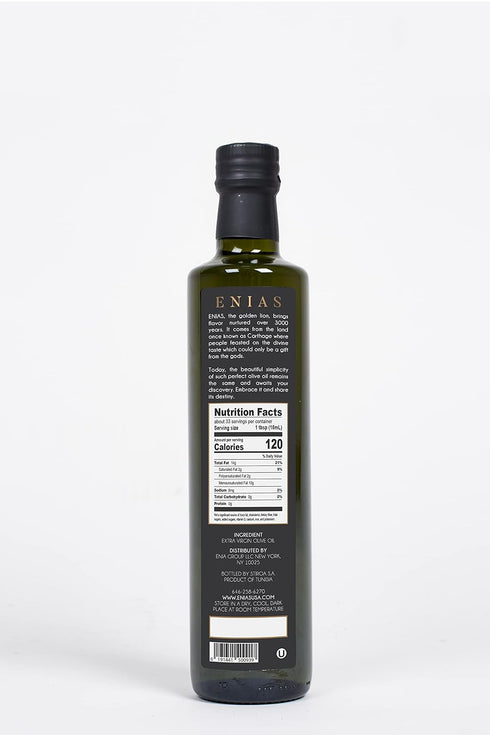 ENIAS EG 16.9 oz (500mL) ENIAS Extra Virgin Olive Oil, First Cold Pressed, fl