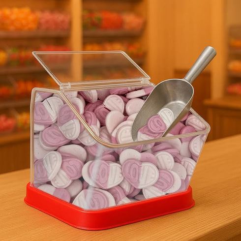 Munchique Gummies, (1 LB Swedish Candy Strawberry & Vanilla Heart Gelatin-Free & Vegan Godis Resealable Bag)