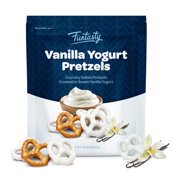 Funtasty Vanilla Yogurt-Covered Pretzels - 10 Ounce Pack