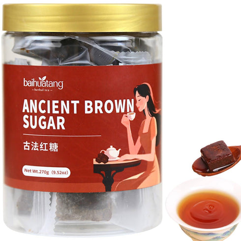 Baihuatang Premium Handmade Ancient Brown Sugar for Tea 270g Handmade Chinese Black