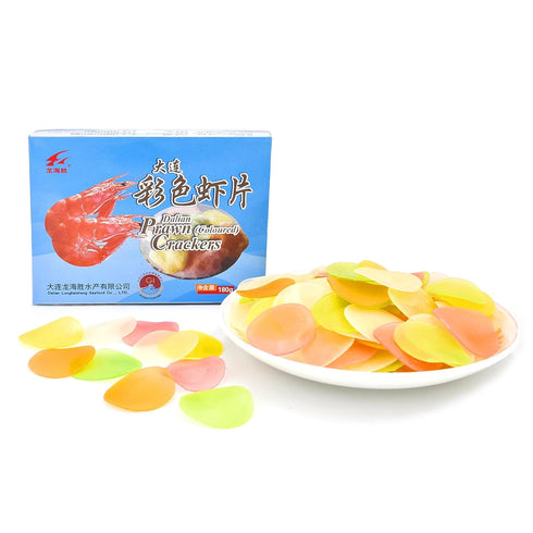 6.35oz Yip Choice Authentic Uncooked Colourful Prawn Crackers Shrimp Chips Uncooked, No MSG Added Snacks and Party