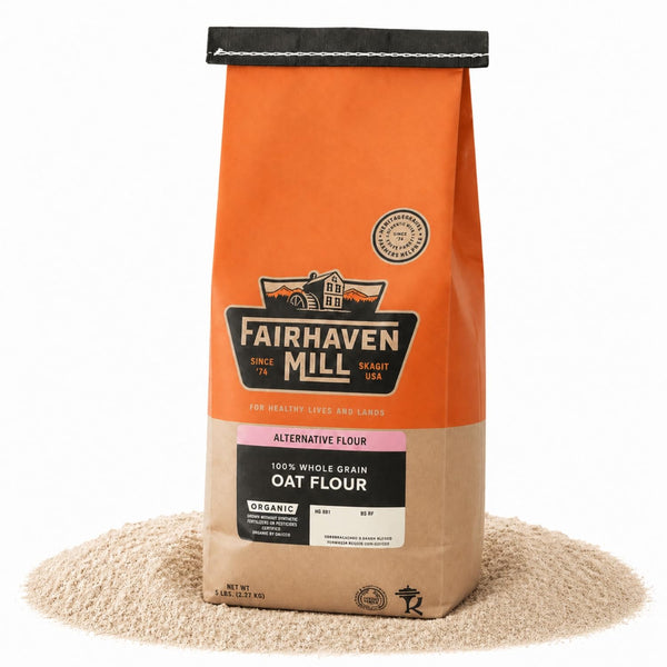 Fairhaven Mill Organic Oat Flour - Naturally Gluten-Free - USDA Organic Certified