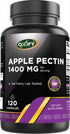 Oxify Apple Pectin 1400 mg | 120 Capsules | Gluten-Free, Non-GMO | Supplement